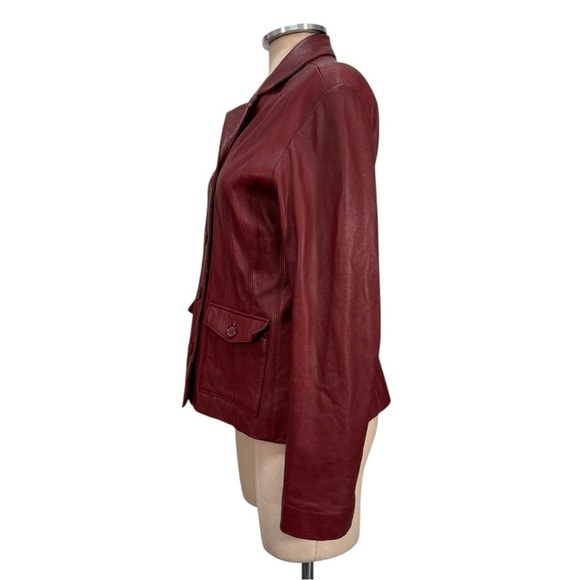 Vintage Mossimo Leather Jacker Size Small - Picture 3 of 10